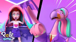 Lila Arızalı Portalda Flamingolarla Sıkışır  Polly Pocket  Macera Stüdyosu Bölüm 2 [upl. by Aikym619]