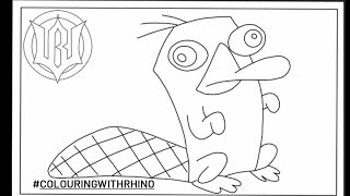 Perry the Platypus colouring page [upl. by Ojaras]