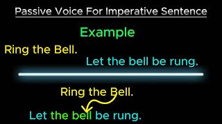 How to Change Active to Passive Voice of Imperative Sentences [upl. by Haeli]