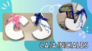 DIY CAJAS DULCERAS EN FORMA DE INICIAL DE TU NOVI  REGALO PARA TU NOVI😍  SAN VALENTÍN 🎁 [upl. by Aushoj]