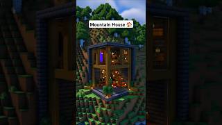 Minecraft Modern Mountain House 🏠 minecraft [upl. by Ennaisoj627]