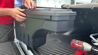 NISSAN FRONTIER MODS UnderCover Swing Case Storage Easy Install [upl. by Aihtnic]