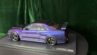 Ignition Model IG 118 Nismo R34 GTR Ztune Midnight Purple IG3225 [upl. by Seys]