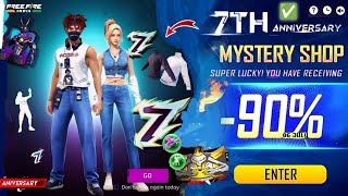 Mystery Shop Event ✅ Next Lucky Wheel FF💥 7th Anniversary Event Free Fire New Event  Ff New Event [upl. by Columbus555]