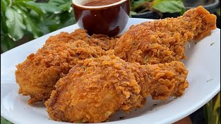 Crispy Fried Chicken Flavorful amp Delicious No Milk No Egg [upl. by Schach347]