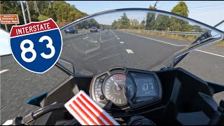 NINJA 400 opens it up on i83 [upl. by Oneal]