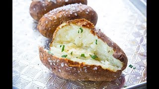 How To Make Crispy Salty Oven Baked Potatoes [upl. by Hailahk]