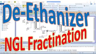 15 Tutorial Aspen Hysys  DeEthanizer NGL Fractination [upl. by Ahseram]