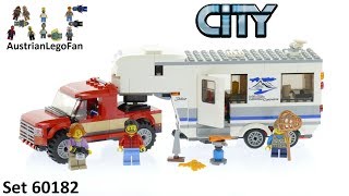 Lego City 60182 Pickup amp Caravan  Lego Speed Build Review [upl. by Lrae]