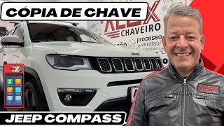 CHAVE JEEP COMPASS  Cópia de chave JEEP COMPASS  jeepcompass carros carro automoveis [upl. by Cresida]