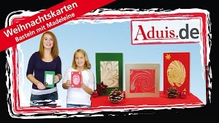 Weihnachtskarten basteln  Marmorieren mit Kindern [upl. by Amye]