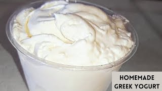 How to Make Greek Yogurt At Home  Healthy Greek Yogurt Recipe [upl. by Schaeffer]