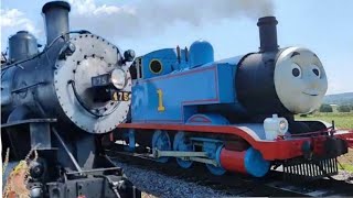 Thomas with no paint splatters and NampW 475 before its accident 2022 [upl. by Ellac]