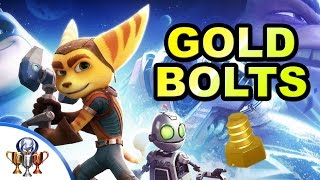 Ratchet amp Clank PS4 All 28 Gold Bolts Locations Ultimate Explorer Trophy How to Unlock All Cheat [upl. by Alysa932]