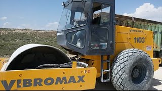 GIANT ROLLER VIBROMAX WİBROMEX 1103 SİLİNDİR ÇALIŞMALARI 1103 [upl. by Madaras]