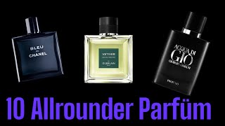 10 Allrounder Parfüm für Herren Allewetter Parfüm  10 all season Perfume for Men [upl. by Vilhelmina]