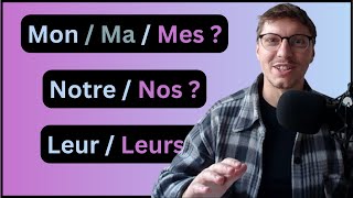 French for Beginners  Lesson 9a  Ladjectif Possessif [upl. by Esinereb]