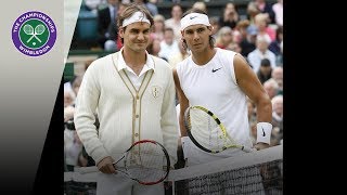 Roger Federer vs Rafael Nadal  Wimbledon 2008  The walkon [upl. by Nyrraf]