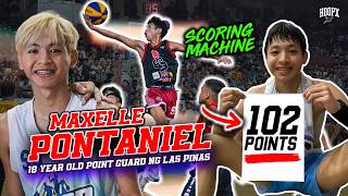 BATANG UMISKOR NG 102 POINTS SA INTERBRGY ANG BUHAY BASKETBALL NI MAXELLE PONTANIEL [upl. by Asyen]