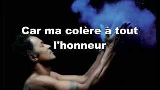 Yannick Noah  Ma colère Paroles [upl. by Dichy121]