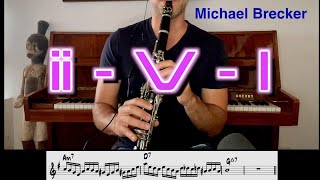 20 ii  V  I patterns for jazz Clarinet [upl. by Drisko105]