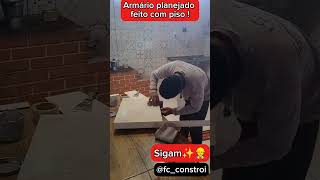 Armário de cozinha planejado feito com piso [upl. by Beffrey417]