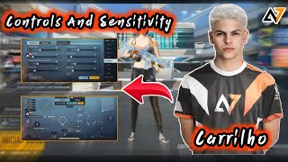 CARRILHO CONTROLS AND SENSITIVITY  ALPHA7  PUBG MOBILE [upl. by Akienom673]