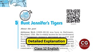 Aunt Jennifers Tigers A Class 12 MustWatch Video [upl. by Enaoj262]