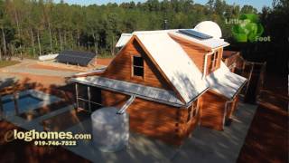 eLoghomes Presents quotLittle Footquot Energy Efficient Log Homes [upl. by Eldnar]