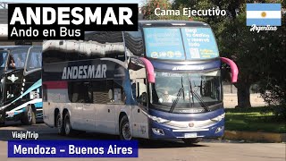 Viaje MENDOZA BUENOS AIRES en ANDESMAR 3072 bus Marcopolo New G7 Scania AF124JE  Ando en Bus [upl. by Emie816]