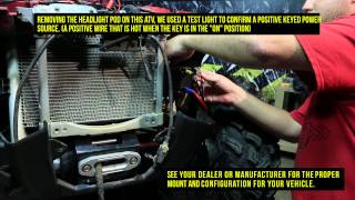 How To  Install the ATVUTV Winch  QuadBoss [upl. by Ekralc486]