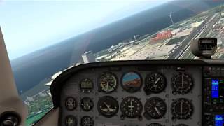 Tour of Downtown Toronto in the default Xplane 11 Cessna 172 [upl. by Nylednarb]