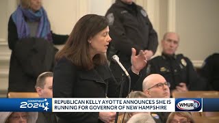 Republican Kelly Ayotte announces she is running for governor of New Hampshire [upl. by Secilu]