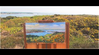 Plein Air painting at Hengistbury Head Dorset UK [upl. by Hcirteid955]