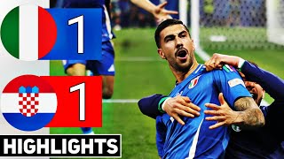 🔵 Italy Vs Croatia 11 UEFA EURO 2024  HIGHLIGHTS  AIl GOALS amp Extended HIGHLIGHTS [upl. by Derrej39]