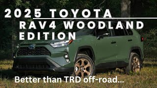 2025 Toyota RAV4 woodland edition  lifted skid plates and unique interior [upl. by Gilson]