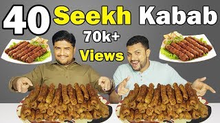 40 Chicken Kabab Challenge  Kabab eating Challenge  Food Challenges  Yummy Dare [upl. by Htidra]