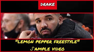 ᔑample Video Lemon Pepper Freestyle by Drake ft Rick Ross 2021 [upl. by Larrad317]