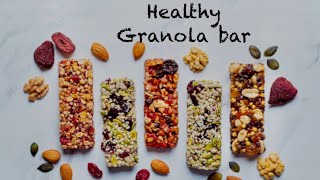 How to make healthy granola bar🥜 [upl. by Eeladnerb]