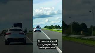 Bij hoeveel meter moet ik richting geven om de snelweg te verlaten [upl. by Akcired104]