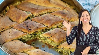 Spanakopita with Homemade Phyllo Horiatiki [upl. by Sylas]