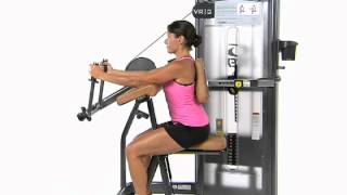 Bilateral Tricep Extension  Cybex VR3 Arm Extension [upl. by Enaywd]