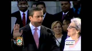 ALEJANDRO GARCÍA PADILLA JURAMENTACIÓN COMO GOBERNADOR DE PUERTO RICO [upl. by Dloreg]