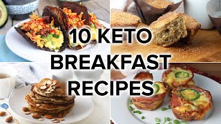 10 Keto Breakfast Recipes that ARENT Just Eggs [upl. by Jarib]