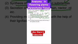 Anatomy in Flowering Plants I Parenchyma Tissue [upl. by Botzow]