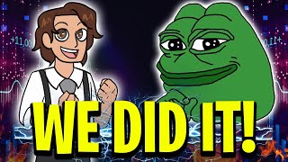 BREAKING PEPE COIN ALL TIME HIGH IS HERE  WHATS NEXT PEPE COIN NEWS TODAY [upl. by Drain]