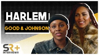 Meagan Good amp Jerrie Johnson Interview Harlem [upl. by Wallach]