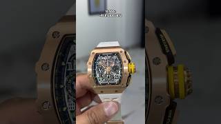 Richard Mille RM 1103 Rosegold Black ₹15500 trending watch richardmille luxurywatch [upl. by Annazor979]