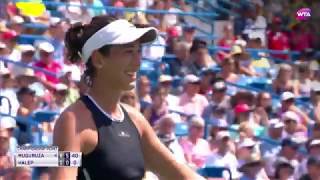 WampS Open Muguruza vs Halep Final Highlights [upl. by Delacourt468]