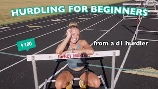 10 TIPS FOR HURDLE BEGINNERS  how to hurdle hurdling 101 hurdler basics [upl. by Ahsiener]